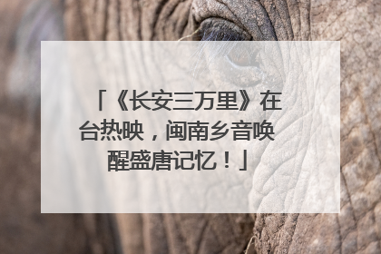 《长安三万里》在台热映，闽南乡音唤醒盛唐记忆！