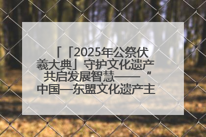 「2025年公祭伏羲大典」守护文化遗产 共启发展智慧——“中国—东盟文化遗产主题对话”侧记