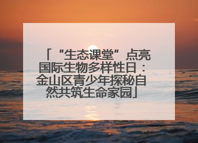 “生态课堂”点亮国际生物多样性日：金山区青少年探秘自然共筑生命家园