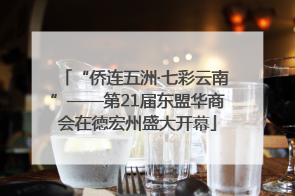 “侨连五洲·七彩云南”——第21届东盟华商会在德宏州盛大开幕