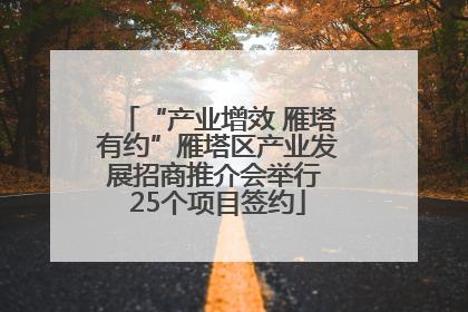 “产业增效 雁塔有约”雁塔区产业发展招商推介会举行 25个项目签约