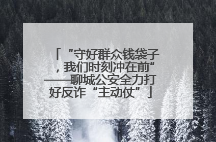 “守好群众钱袋子，我们时刻冲在前”——聊城公安全力打好反诈“主动仗”