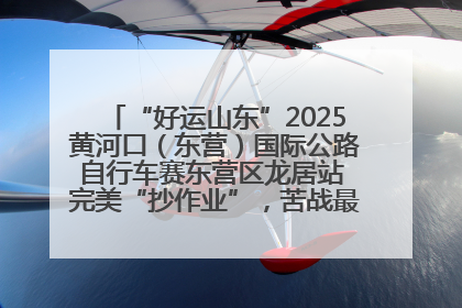 “好运山东”2025黄河口（东营）国际公路自行车赛东营区龙居站 完美“抄作业”，苦战最后时刻黄衫易主