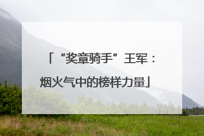 “奖章骑手”王军：烟火气中的榜样力量