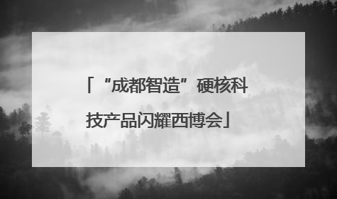 “成都智造”硬核科技产品闪耀西博会