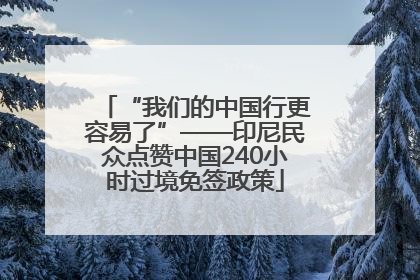 “我们的中国行更容易了”——印尼民众点赞中国240小时过境免签政策