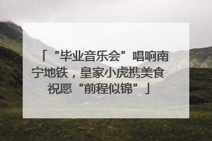 “毕业音乐会”唱响南宁地铁，皇家小虎携美食祝愿“前程似锦”