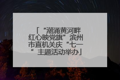 “潮涌黄河畔 红心映党旗”滨州市直机关庆“七一”主题活动举办