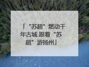 “苏超”燃动千年古城 跟着“苏超”游扬州