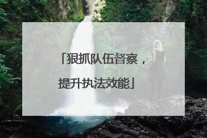 狠抓队伍督察，提升执法效能
