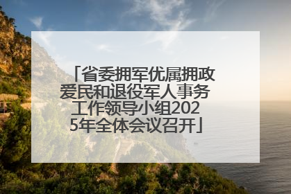 省委拥军优属拥政爱民和退役军人事务工作领导小组2025年全体会议召开