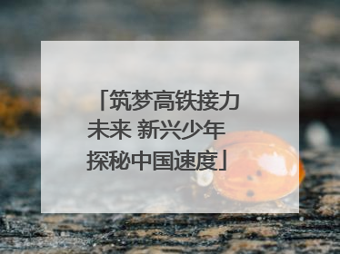 筑梦高铁接力未来 新兴少年探秘中国速度
