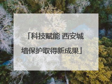 科技赋能 西安城墙保护取得新成果