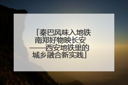 秦巴风味入地铁 南郑好物映长安——西安地铁里的城乡融合新实践