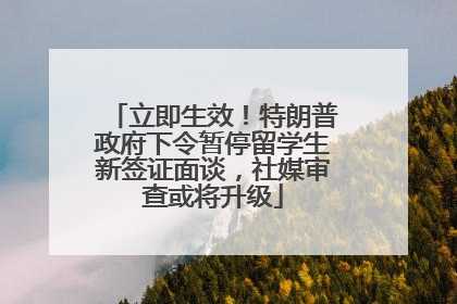 立即生效！特朗普政府下令暂停留学生新签证面谈，社媒审查或将升级