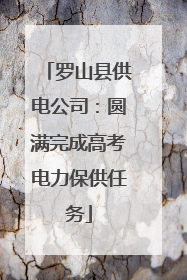 罗山县供电公司：圆满完成高考电力保供任务