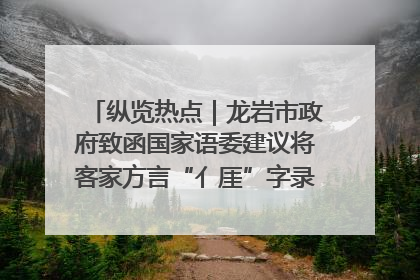 纵览热点｜龙岩市政府致函国家语委建议将客家方言“亻厓”字录入《新华字典》引发热议，当地回应