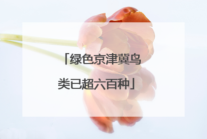 绿色京津冀鸟类已超六百种