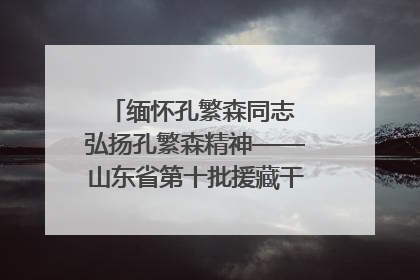缅怀孔繁森同志 弘扬孔繁森精神——山东省第十批援藏干部人才清明节前到岗巴县开展党性教育