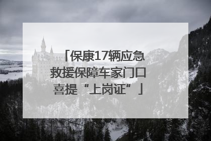 保康17辆应急救援保障车家门口喜提“上岗证”