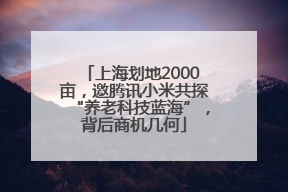 上海划地2000亩，邀腾讯小米共探“养老科技蓝海”，背后商机几何