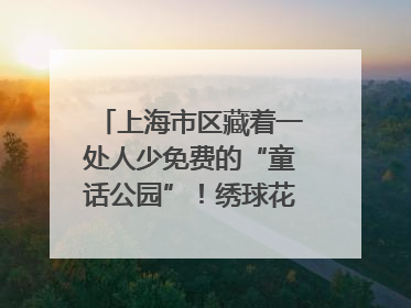 上海市区藏着一处人少免费的“童话公园”！绣球花海、金色秘境……地铁直达→