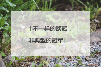 不一样的欧冠，非典型的冠军