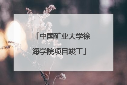 中国矿业大学徐海学院项目竣工