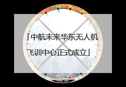 中航未来华东无人机飞训中心正式成立