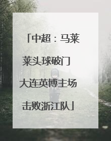 中超：马莱莱头球破门 大连英博主场击败浙江队