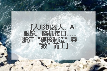 人形机器人、AI眼镜、脑机接口……浙江“硬核制造”乘“数”而上