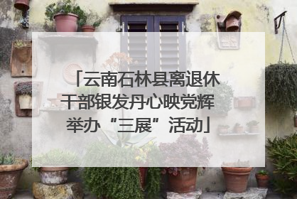 云南石林县离退休干部银发丹心映党辉举办“三展”活动