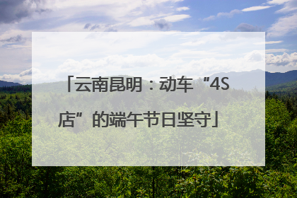 云南昆明：动车“4S店”的端午节日坚守