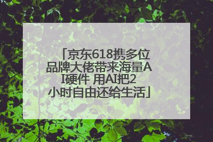 京东618携多位品牌大佬带来海量AI硬件 用AI把2小时自由还给生活