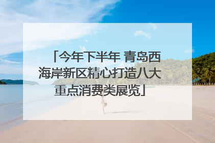 今年下半年 青岛西海岸新区精心打造八大重点消费类展览