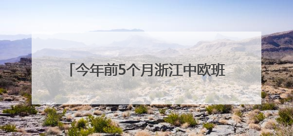 今年前5个月浙江中欧班列发运量同比增长约8%