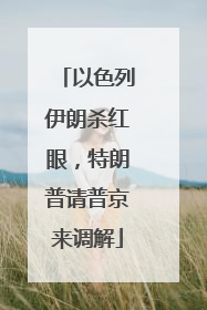 以色列伊朗杀红眼，特朗普请普京来调解