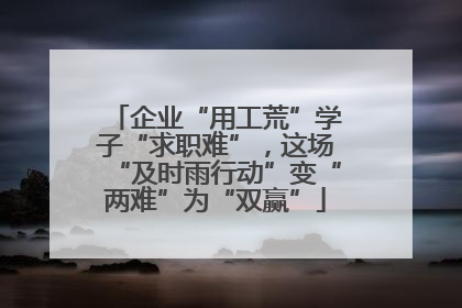 企业“用工荒”学子“求职难”，这场“及时雨行动”变“两难”为“双赢”
