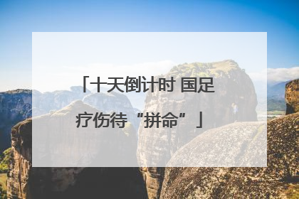 十天倒计时 国足疗伤待“拼命”