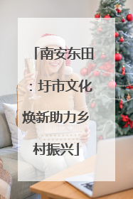 南安东田：圩市文化焕新助力乡村振兴
