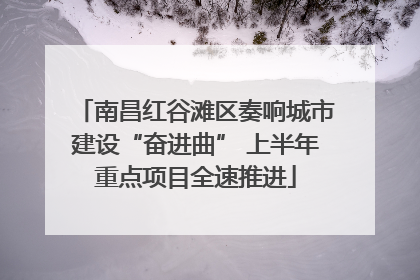 南昌红谷滩区奏响城市建设“奋进曲” 上半年重点项目全速推进