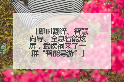 即时翻译、智慧向导、全息智能炫屏，武侯祠来了一群“智能导游”