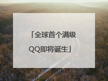 全球首个满级QQ即将诞生
