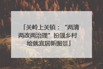 关岭上关镇：“两清两改两治理”扮靓乡村 绘就宜居新图景