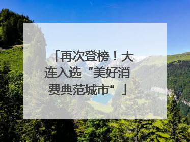 再次登榜！大连入选“美好消费典范城市”