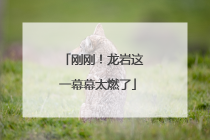 刚刚！龙岩这一幕幕太燃了