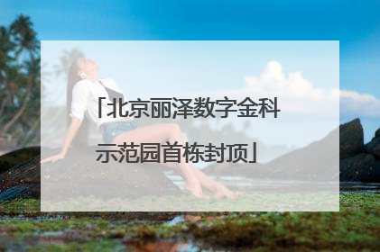 北京丽泽数字金科示范园首栋封顶