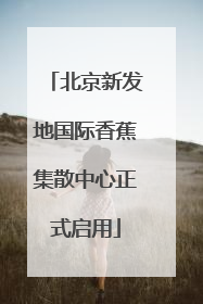 北京新发地国际香蕉集散中心正式启用