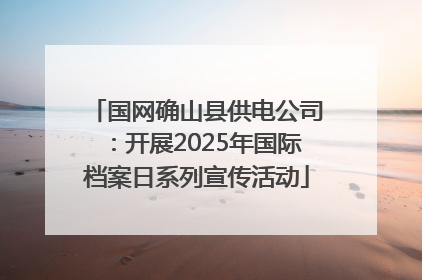 国网确山县供电公司：开展2025年国际档案日系列宣传活动
