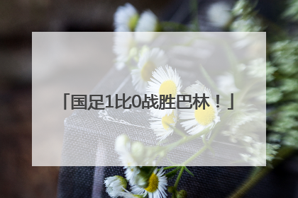 国足1比0战胜巴林！